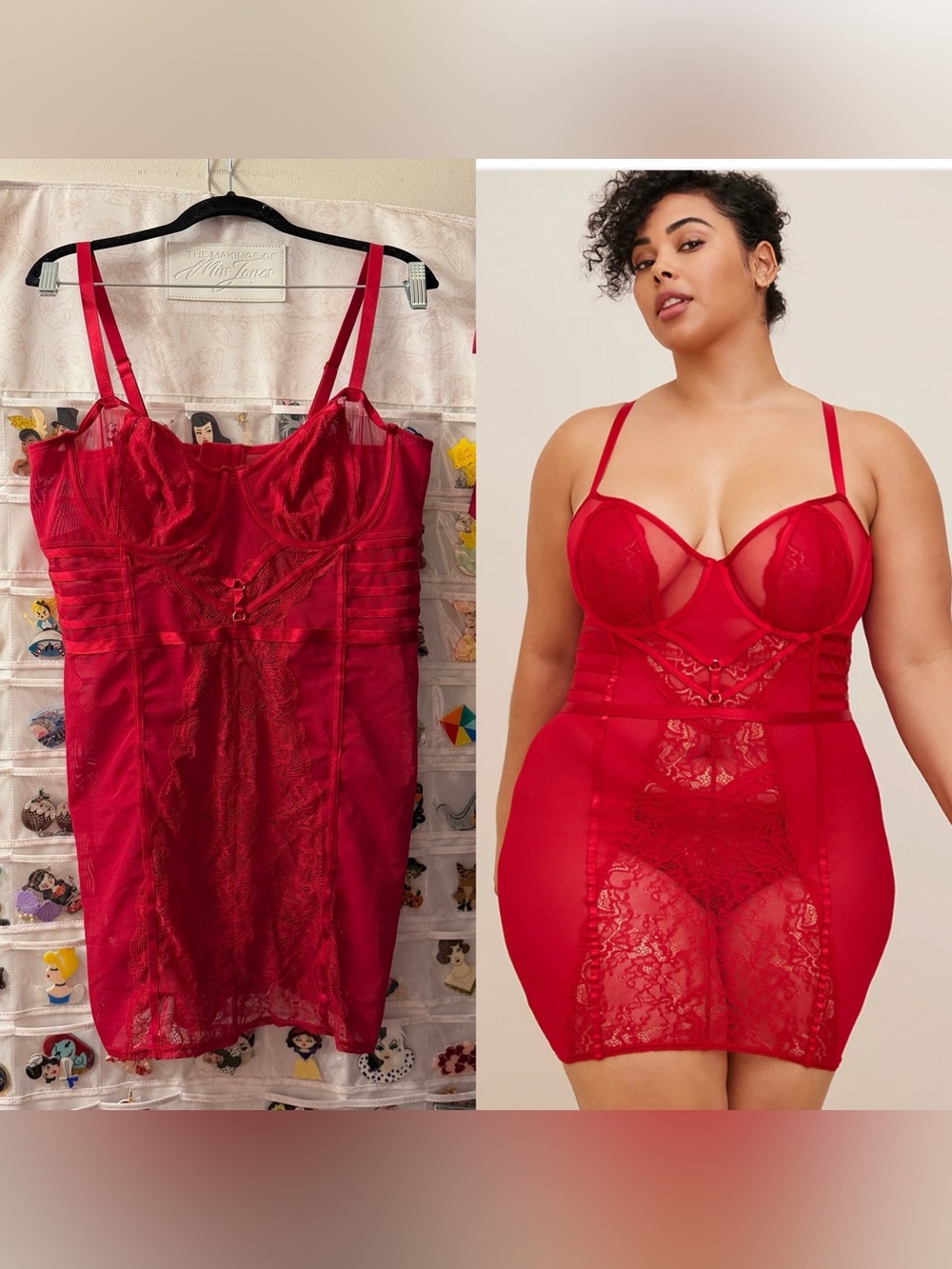 Torrid red Straps And Lace Chemise SZ 2X - Picture 1 of 8